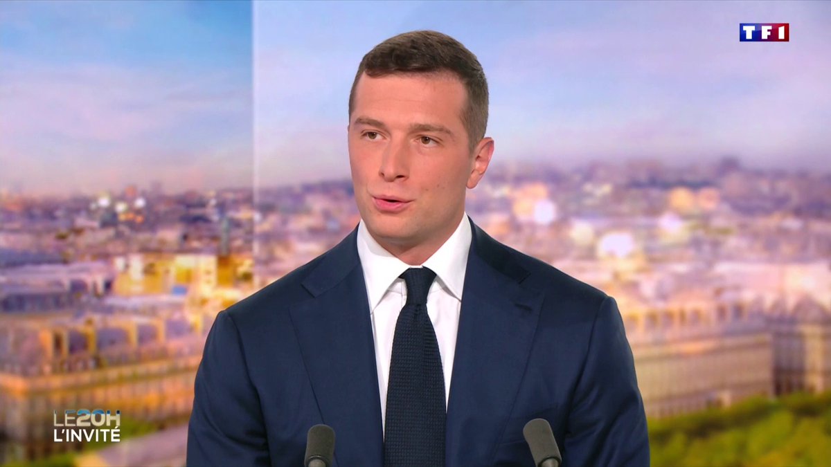 🔴 Le président du RN Jordan Bardella confirme sur TF1 que son groupe ne votera pas la confiance au gouvernement Bayrou ▶️ #LE20H Gilles Bouleau