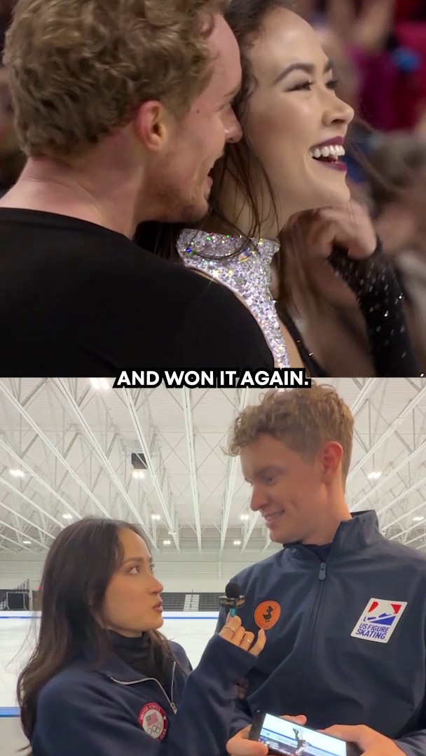 Madison Chock and Evan Bates relive their first Nationals win and first “I love you.” 🥹