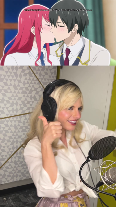 What a way to settle an agreement 😳 Join Tia Ballard 💙 (the English voice of Sophia) and Aiden Call (the English voice of Louis) for a behind-the-scenes look at dubbing The Gorilla God's Go-To Girl! 🌹