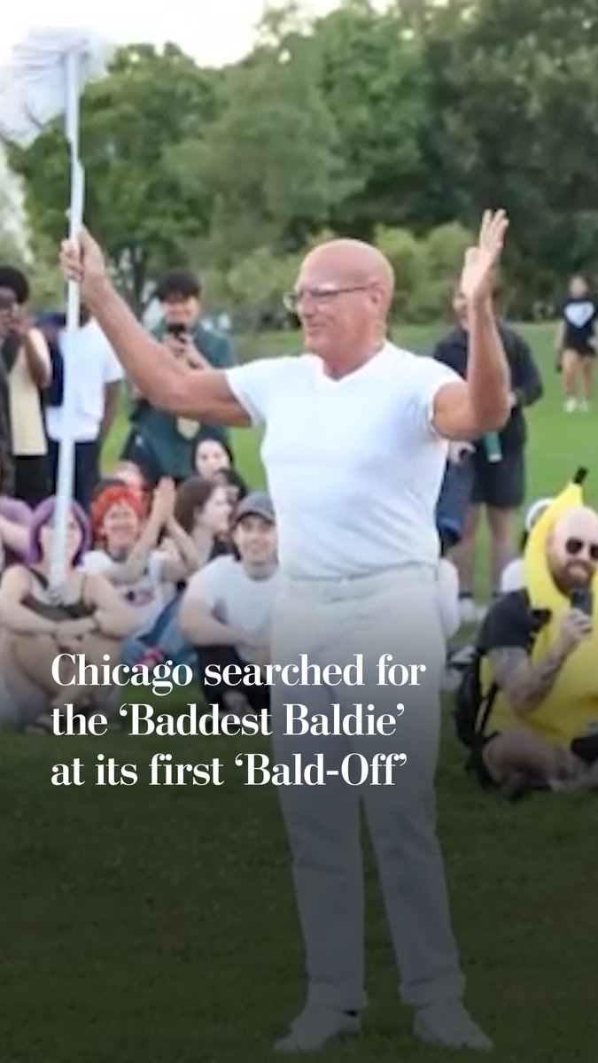 Chicago celebrated baldness in the first-of-its-kind "bald-off." A man dressed as Mr. Clean won "Baddest Baldie," taking home a Pitbull Greatest Hits CD, a Megamind DVD and more as fitting prizes for the smoothest scalp in the city.