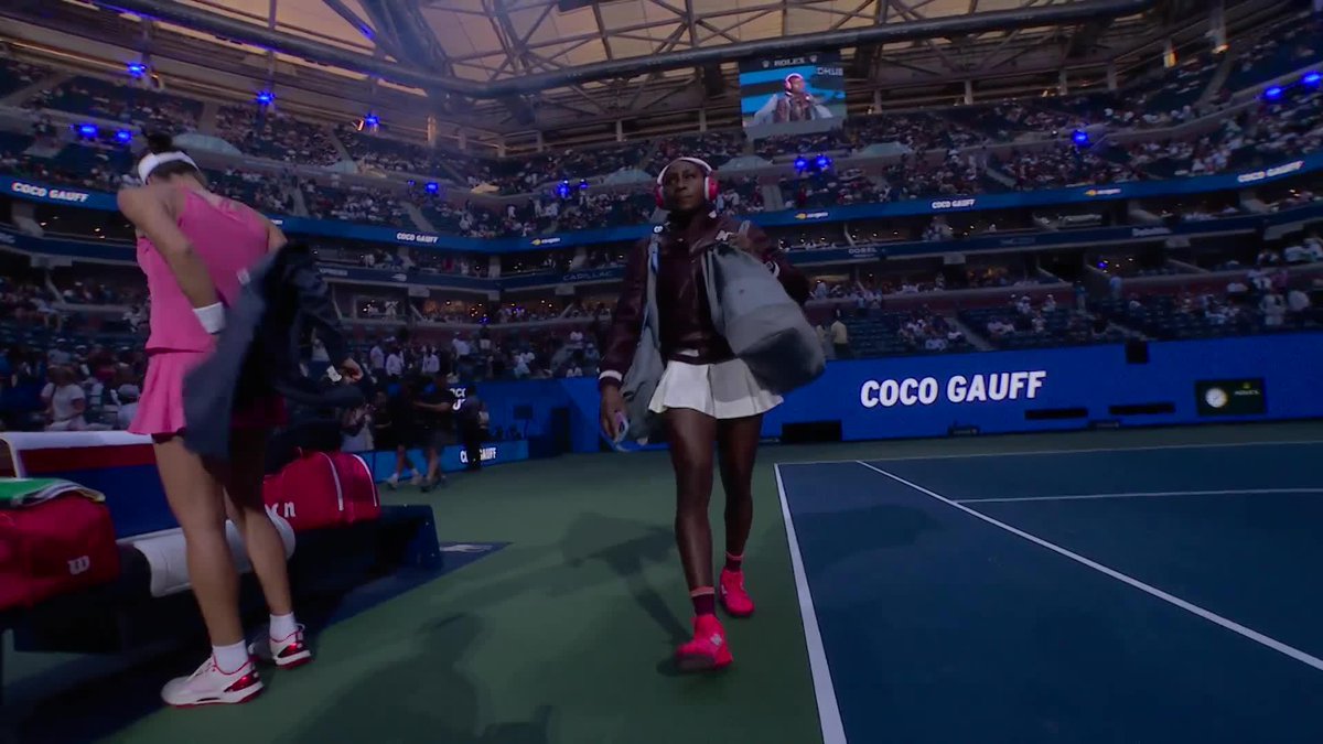 Coco in Ashe 🔜 She faces Ajla Tomljanovic.