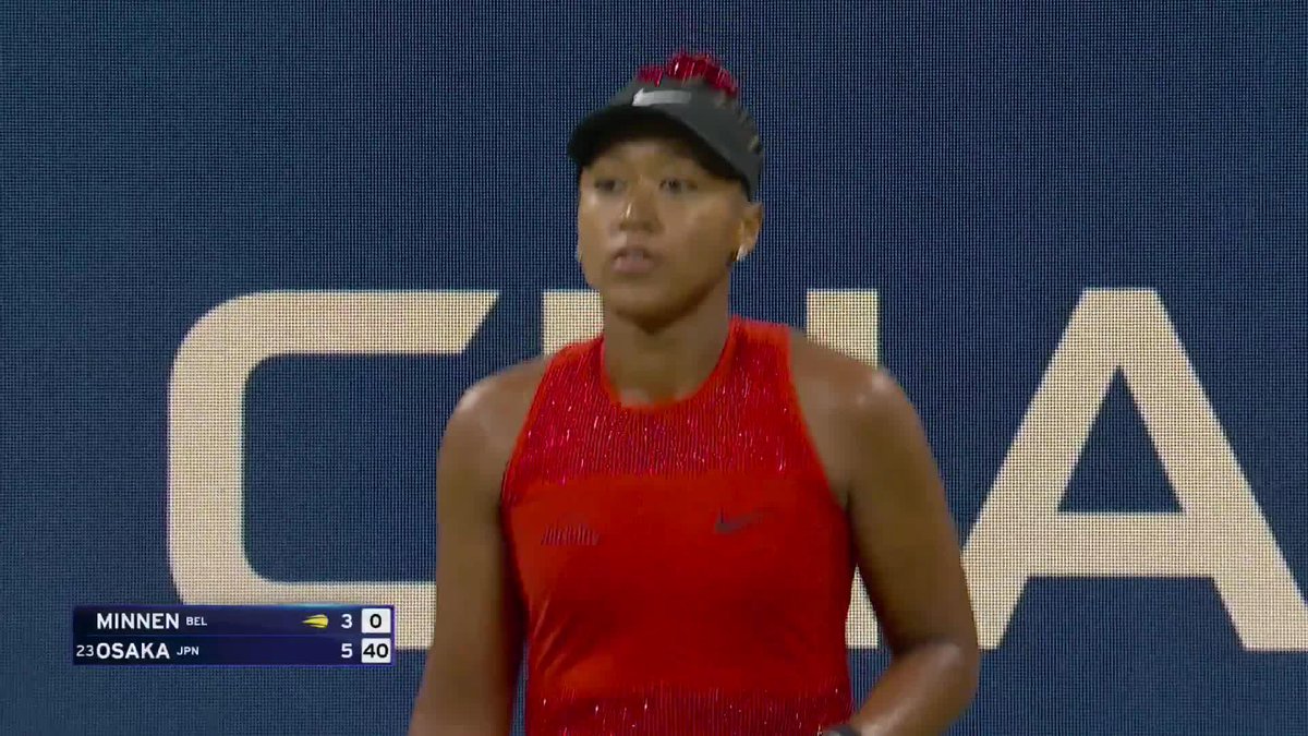 Naomi takes the opening set 6-3 in Armstrong!