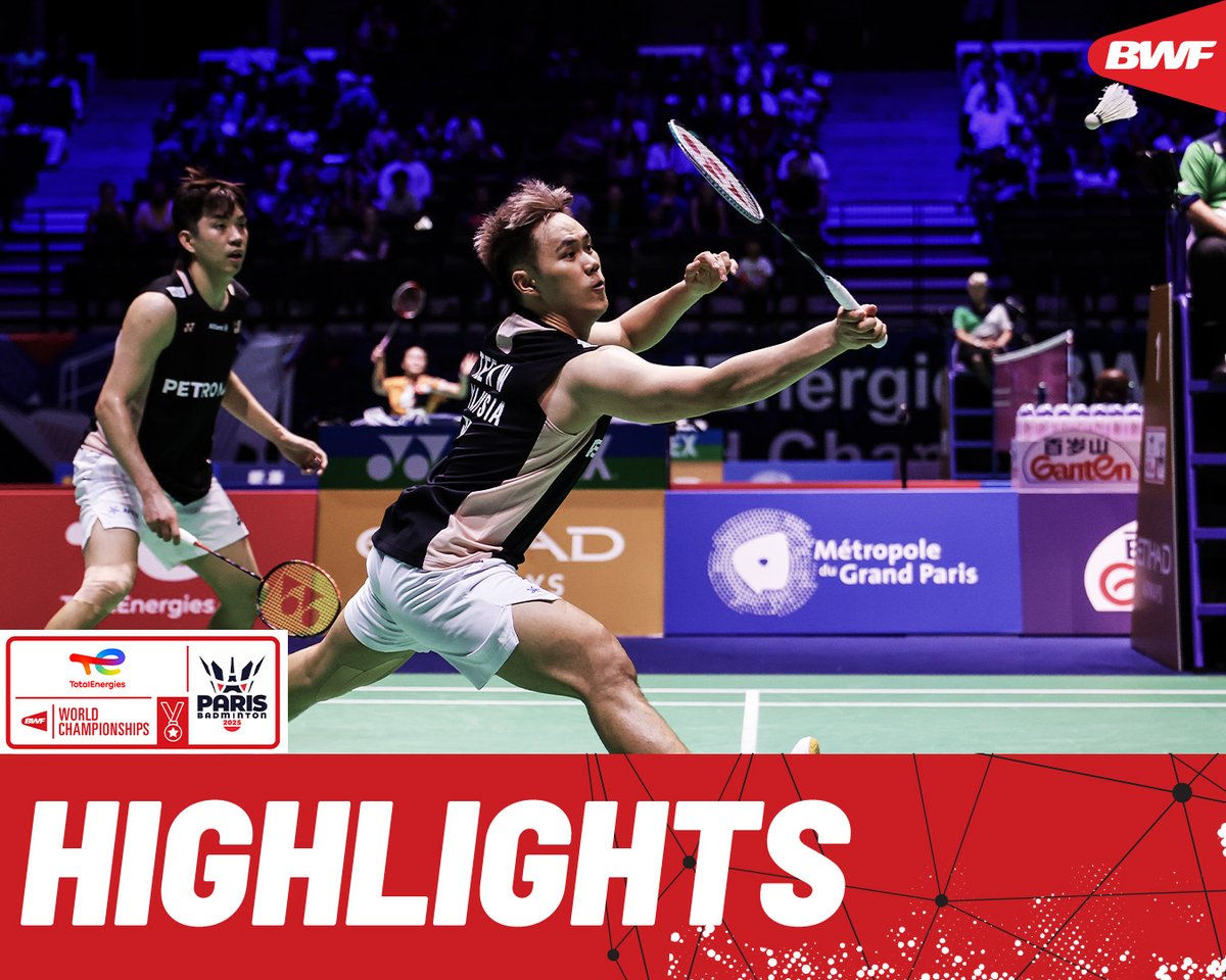 Man/Tee 🇲🇾 clash against European champions Popov/Popov 🇫🇷. #BWFWorldChampionships #Paris2025