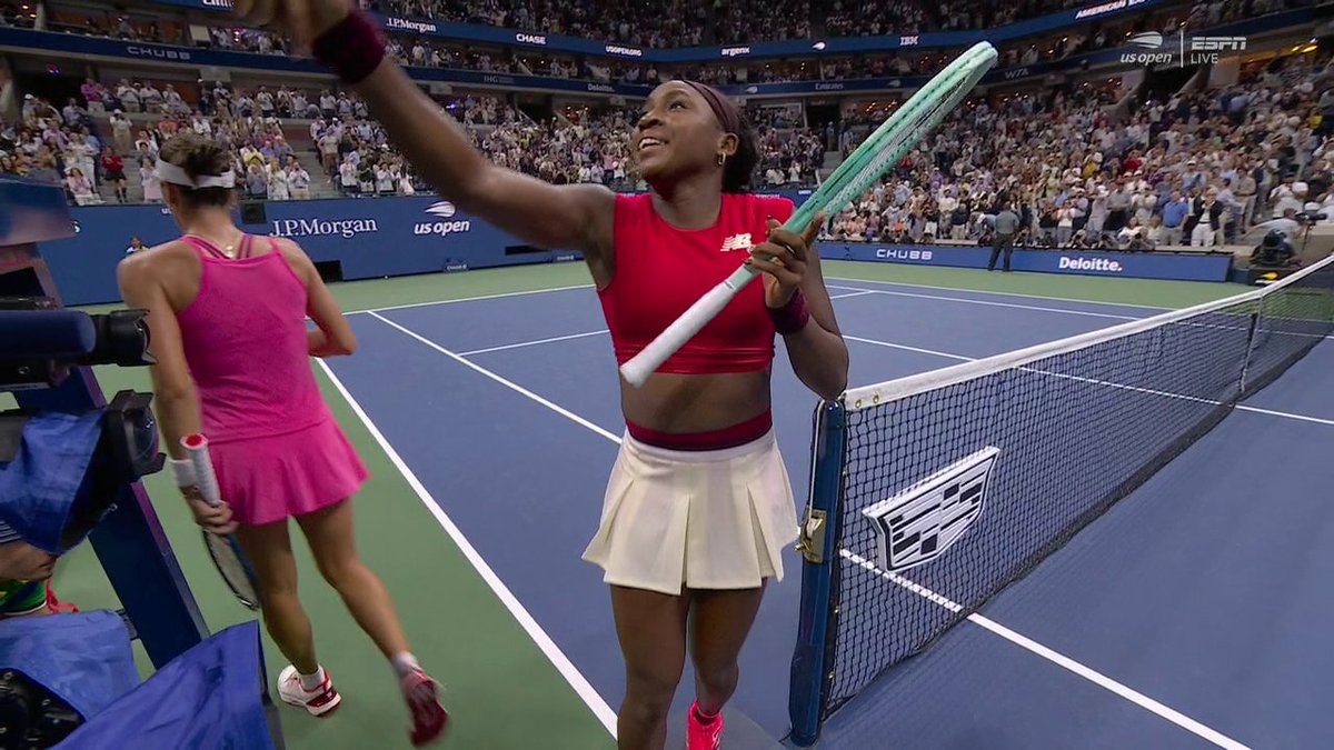 Coco Gauff is on to the next round of the US Open 🙌