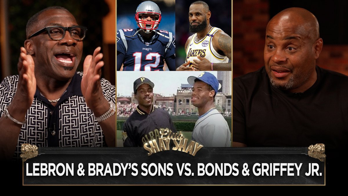 LeBron James &amp; Tom Brady's Son Won't Be Greater Than Their Dads Like Griffey Jr. &amp; Bonds "Imagine Tom Brady's son being as good as Tom. God ain't finna bless you like that." shannon sharpe "If LeBron James Jr. can stay in the league 10 years that...would be astounding." Daniel Cormier