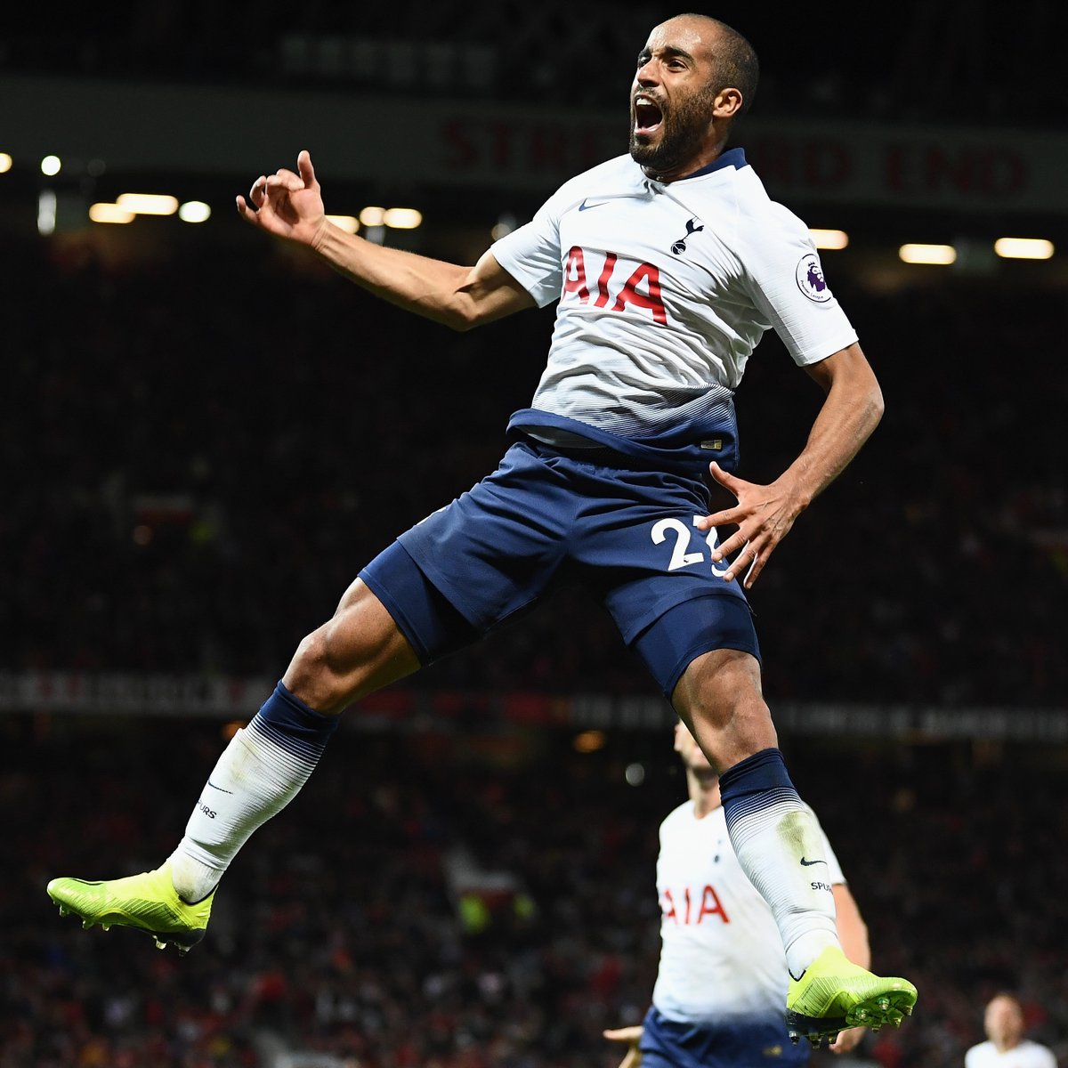 On this day in 2018, Lucas Moura tore apart United at Old Trafford in our 3-0 win. Chris Smalling still has nightmares⚡ #THFC