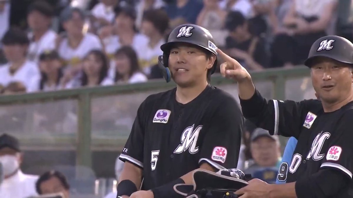 初回からマリーンズ打線の勢いが止まらない!🌊 千葉ロッテ 安田尚憲 選手の先制タイムリーヒット& 上田希由翔 選手のタイムリー2ベースヒットで4点を挙げる!🔥 👇ライブ配信はこちら