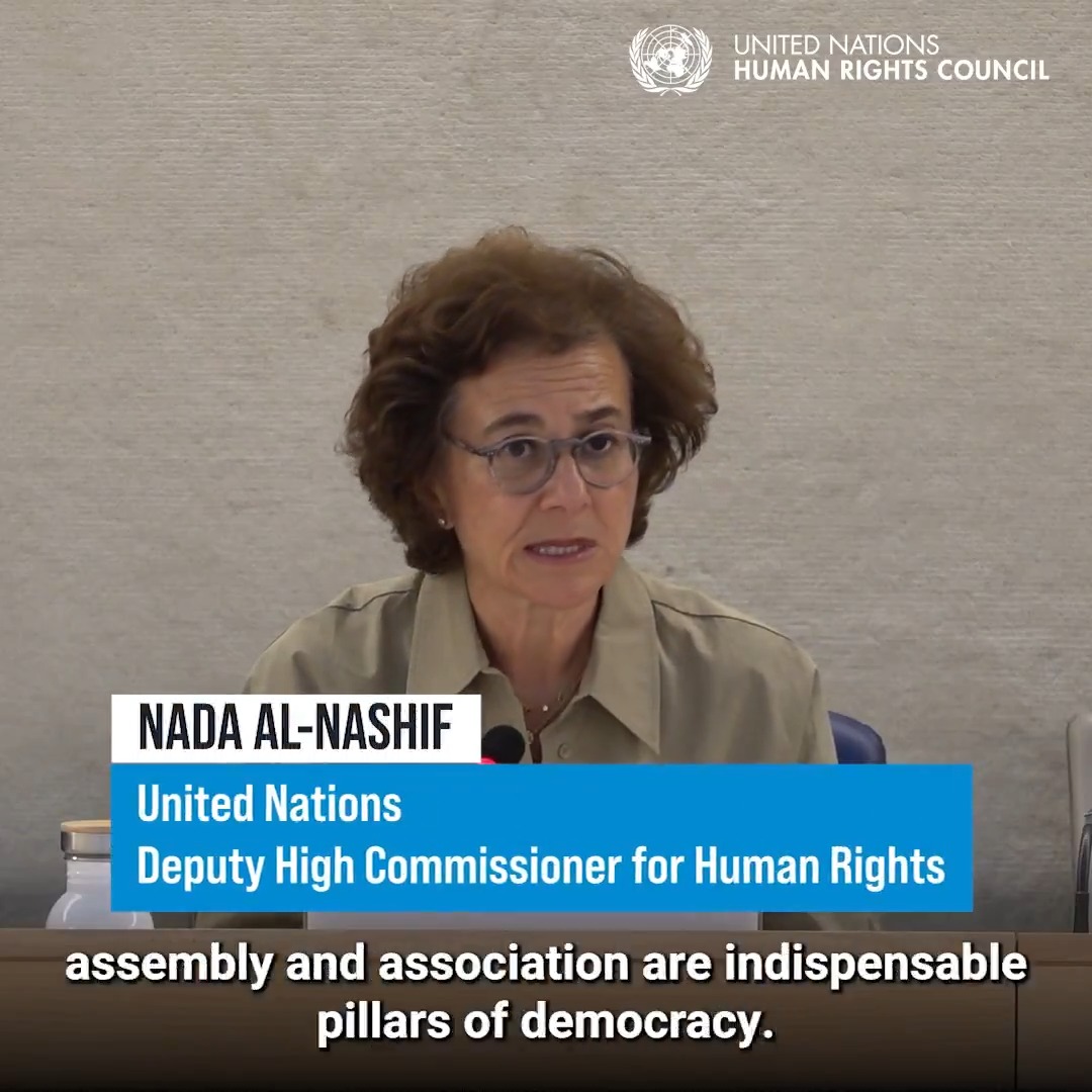 "Too often, we see racism, racial discrimination, xenophobia & related intolerance pervade democratic structures & discourse, undermining the very foundations of democracy & the social cohesion safeguarding it." UN Human Rights deputy chief Nada Al-Nashif at United Nations Human Rights Council