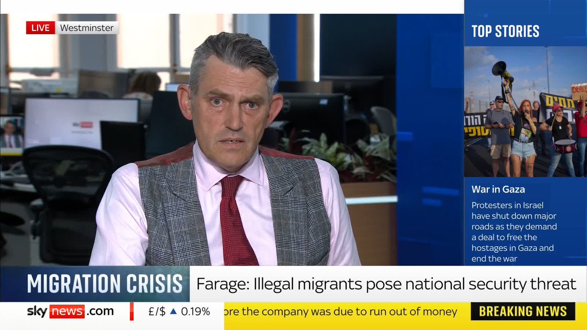 Incredible outrage from Sky News about saying 'fighting age men' "You don't want to step away from this, do you? Even though it suggests invasion, suggests it's danger we're all under" Correct. Keep up. It's an invasion and our communities face danger.