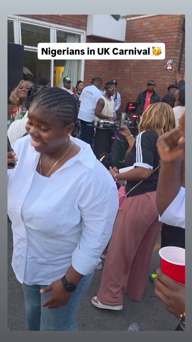 Nigerians seen having a swell time in Wolverhampton, England.