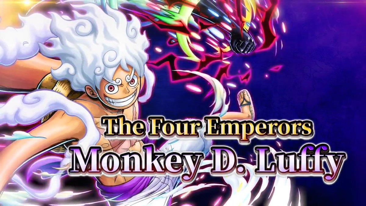 [Four Emperors Luffy Trailer - Repost and Like Campaign] Extreme Legendary Character "The Four Emperors Monkey D. Luffy" arrives on 8/28 at 05:00 (UTC)! Get Rainbow Diamonds ×20 when reposts and likes reach 30k worldwide! Until 8/30 14:59 (UTC) #BountyRush #ONEPIECE