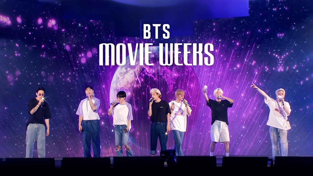 BTS MOVIE WEEKS REMASTERED in 4K for CINEMAS WORLDWIDE 🎟️ Tickets are now on sale 🔗 More info at * 한국 티켓 오픈: 9월 10일, 오전 10시 (KST) #BTS #방탄소년단 #BTSMOVIEWEEKS