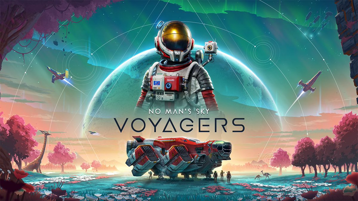 No Man's Sky Voyagers 🚀Corvette Ship Class 🏗️Assemble Ships 💪Multiplayer Crew 📡Mission Radar 🧑✈️Autopilot in Space 🛰️Space walking 🪐New missions 🎨StarShip Interiors 🧑🚀New Spacesuit 🪂Sky diving 😍Graphical Improvements ✈️Varied Cockpits 🔱New Expedition A free update