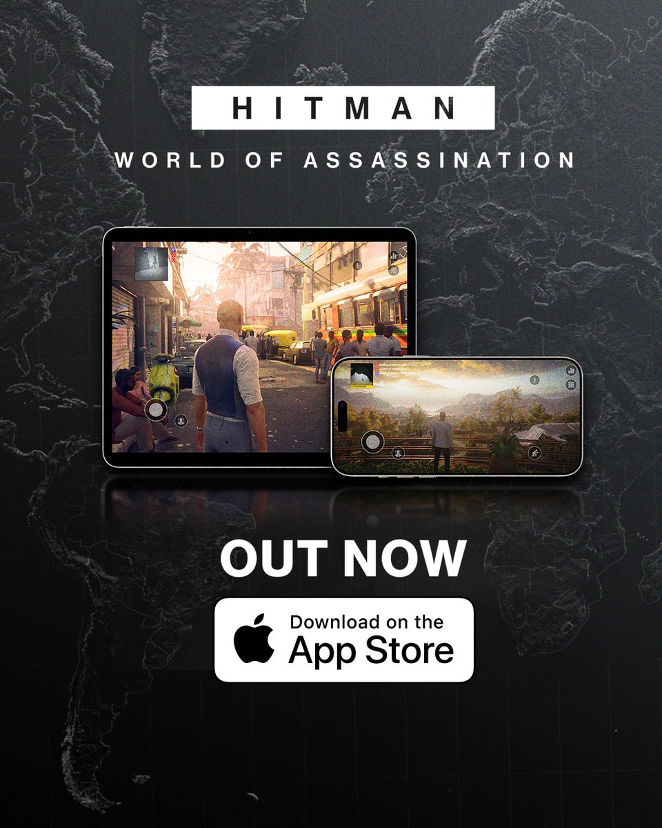 Suit up, Agents. HITMAN World of Assassination has arrived on iOS—download now and take the contract on the go. Experience more than 100 hours of content on your iOS device for the very first time. #HITMAN #Agent47
