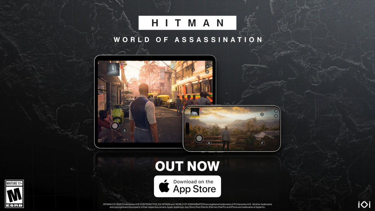 Suit up, Agents. HITMAN World of Assassination has arrived on iOS—download now and take the contract on the go. Experience more than 100 hours of content on your iOS device for the very first time. #HITMAN #Agent47