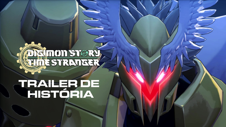 Uma história sobre as leis naturais do mundo está prestes a começar. Busque aqueles dispostos a enfrentar o destino ao seu lado. A hora do fim do mundo se aproxima... Esta é a história de Digimon Story Time Stranger! Compre antecipadamente e receba Agumon (Preto), Gabumon (Preto) e o Uniforme de Uma Certa Escola: