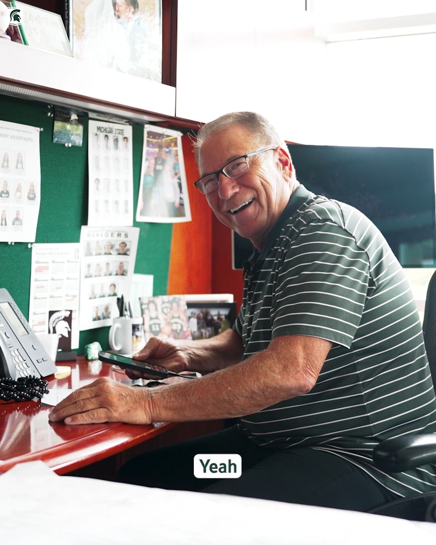 That unknown number could be anyone, even Tom fricking Izzo. The excitement for @msu_football gamedays and the Munn Tailgate is building. See you Friday, Spartans!