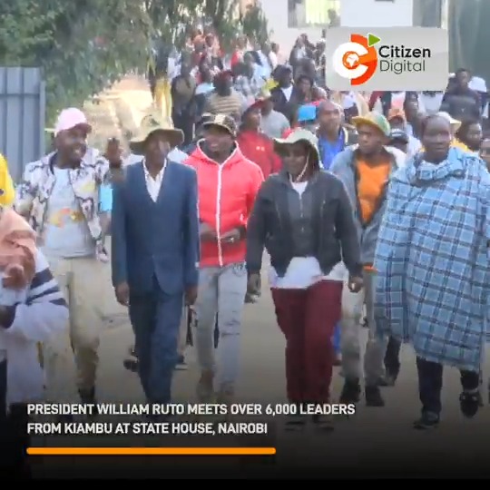 President William Ruto meets over 6,000 leaders from Kiambu at State House, Nairobi
