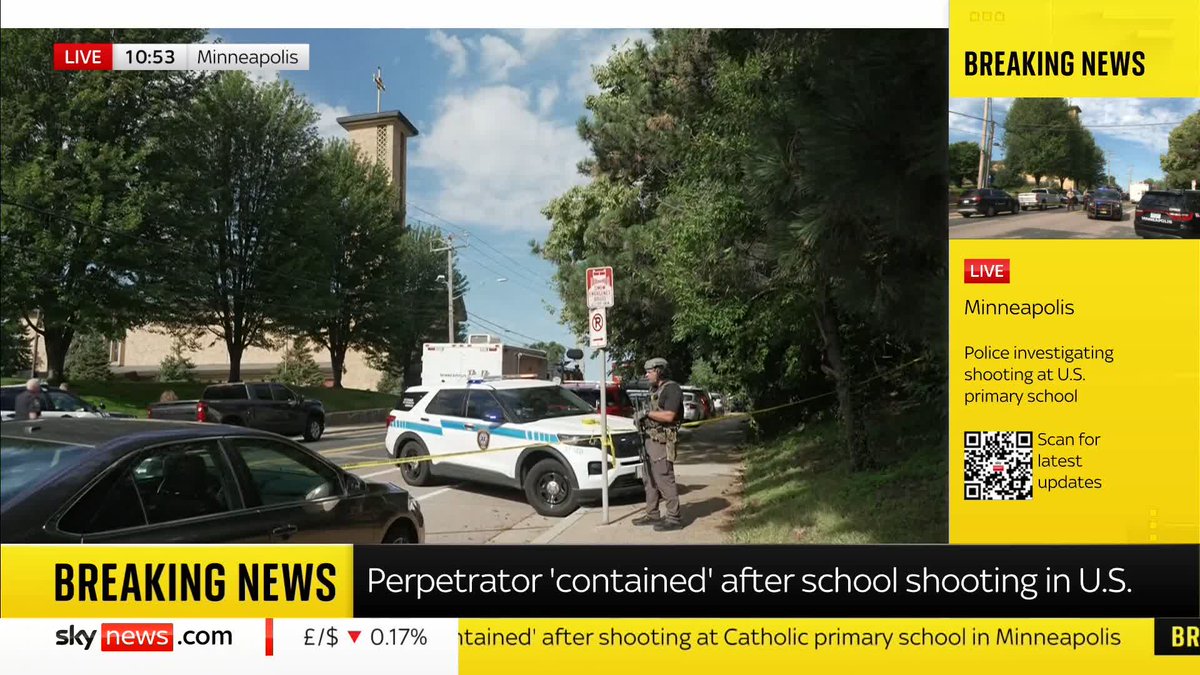 “The White House will continue to monitor this terrible situation” President Trump says he has been “fully briefed” on the shooting in Minneapolis