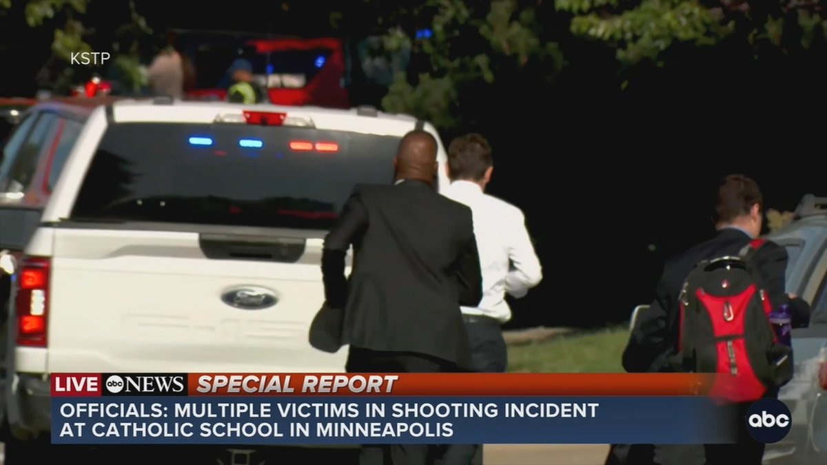 #BREAKING: At least two people were killed and more than a dozen were hurt in a shooting during morning drop-off at Annunciation Catholic School in Minneapolis, multiple sources told ABC News. The shooter is believed to be dead from a self-inflicted gunshot wound.