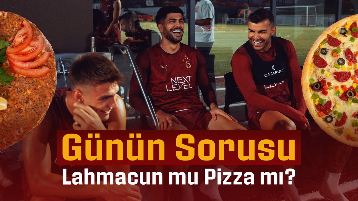 ❓ Günün Sorusu: Lahmacun mu Pizza mı? 🤔 🦁 Sen de hemen Galatasaray YouTube Katıl Sarı-Kırmızı Paket’te yerini al, hiçbir yerde görmediğin en özel anları kaçırma! ▶️ İzlemek için 👇