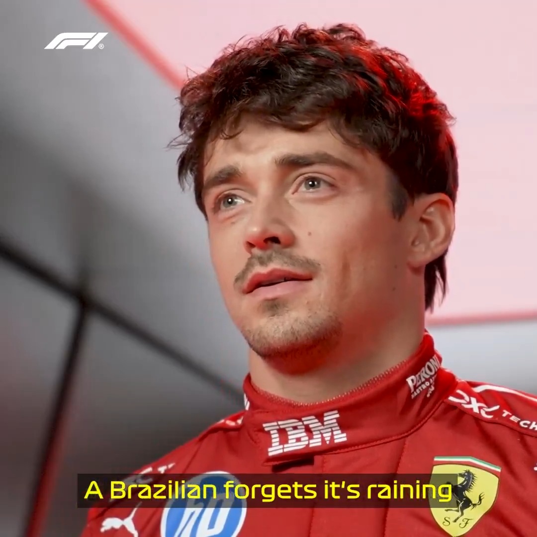 Everyone stay calm!! 🤪 It's just Charles acting normal after getting this answer right in our final episode of Grill The Grid... 😅 #F1