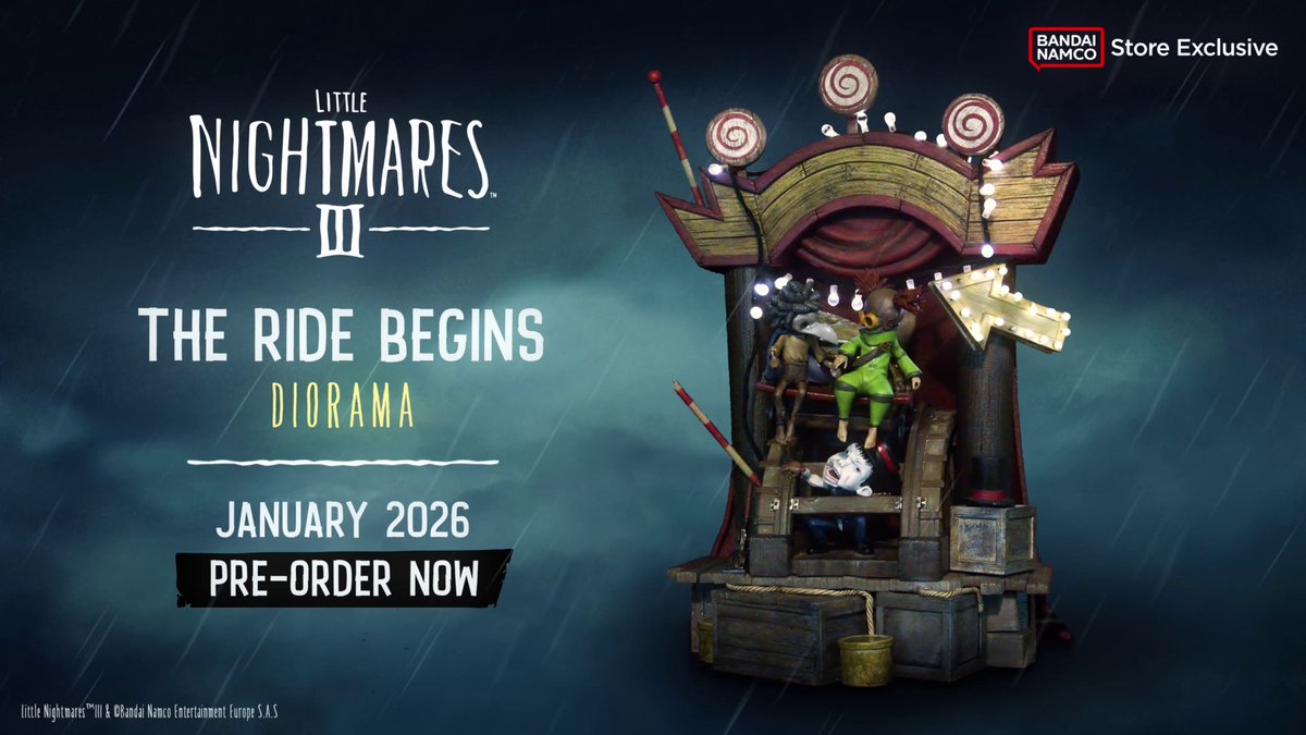 You're next in line, little ones. Hold tight. Hold hands, if you must. It might be your only chance. Pre-order The Ride Begins Diorama: