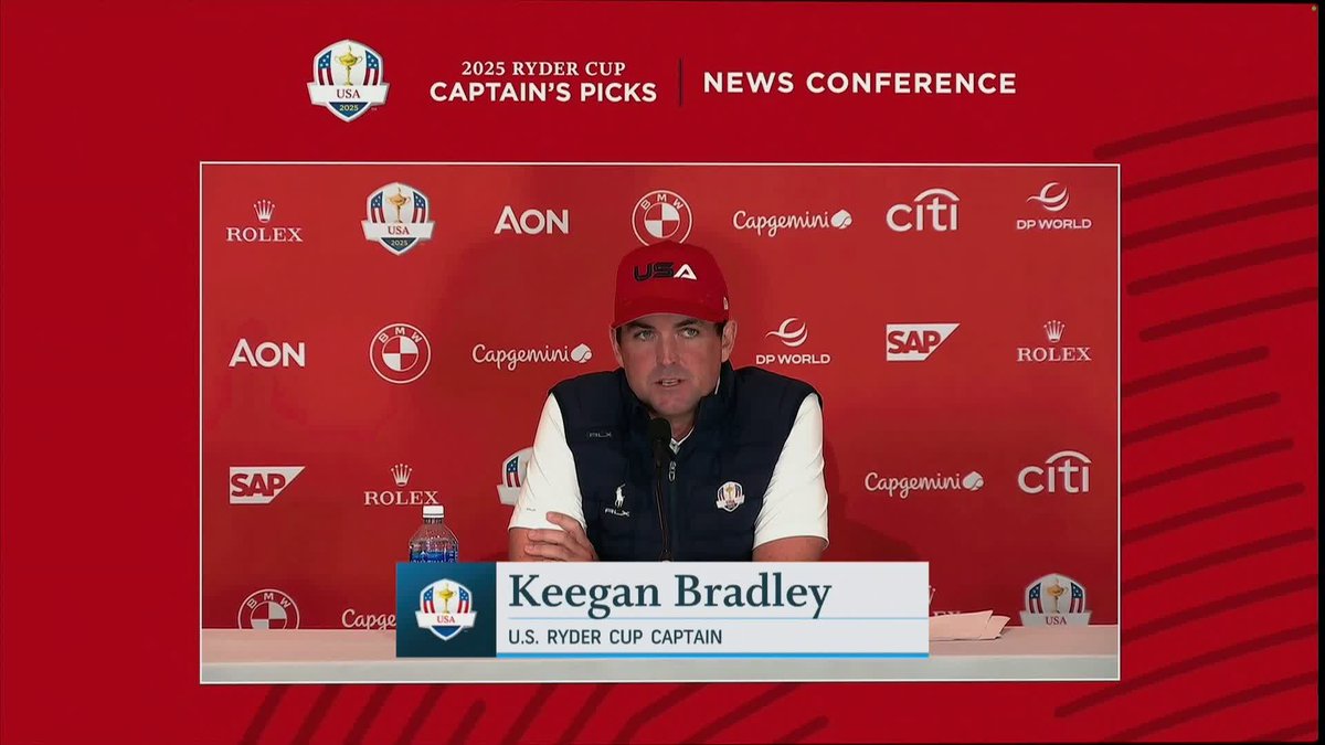 "This was a really tough decision" 💬 Keegan Bradley explains his reasoning behind against electing a player-captain role for Team USA in the 2025 Ryder Cup 💭
