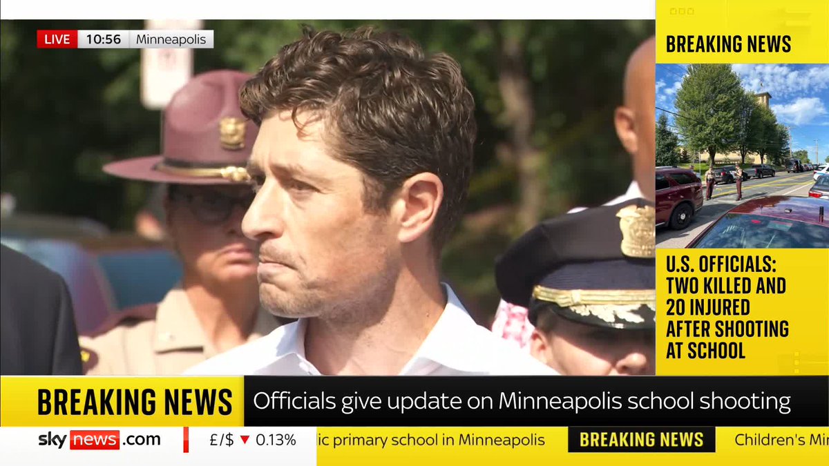 "Don't just say this is about thoughts and prayers right now. These kids were literally praying." Minneapolis Mayor Jacob Frey updates the media after children were killed in a school shooting. 📺 Sky 501, Virgin 602, Freeview 233 and YouTube