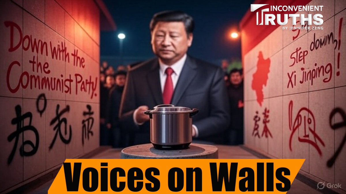 🚨 Powerful words from inside China: 🚻Why restroom graffiti matters. 0⃣The “contract” between the CCP and the people—prosperity in exchange for silence—was torn apart by Zero-COVID. 😠Now anger has shifted from petitioning to hatred: graffiti, insults, even death threats against Xi Jinping. 💥This is no longer small protest. It’s the warning sign of a pressure cooker about to explode. 👇Watch this short video for the full story.