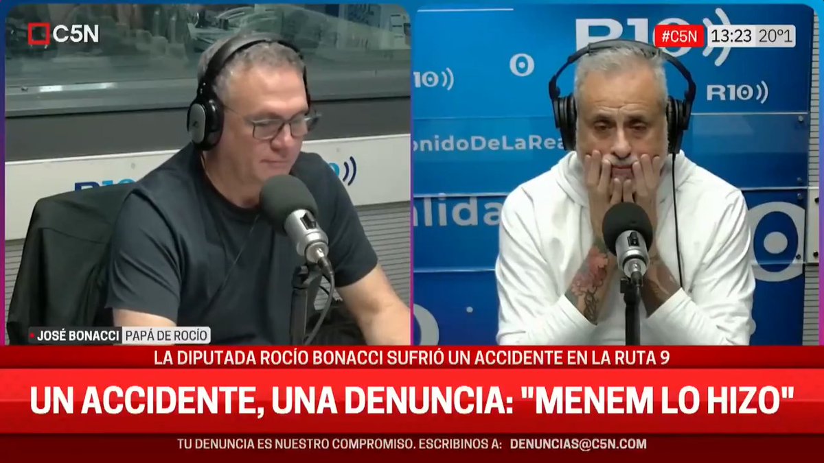 💬 "Menem lo hizo": habló el padre de la diputada Rocío Bonacci, tras el accidente que sufrió en la Ruta 9 📲 #C5N en vivo: