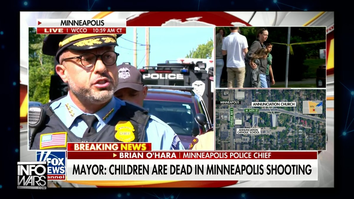 VIDEO: Minneapolis Police Chief Says Mass Shooter Deliberately Targeted Catholic School Mass, More Than 20 People Shot Click Here For Ongoing LIVE Coverage / Updates: