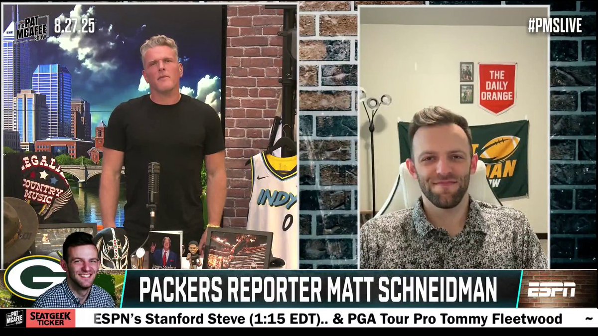 "In 2020 before the Packers drafted Jordan Love they tried to trade up for a Wide Receiver.. Brandon Aiyuk and Justin Jefferson were both picked a couple picks before Jordan Love" Matt Schneidman #PMSLive