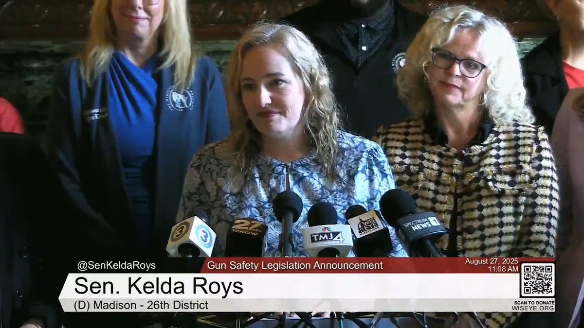 While introducing a bill to eliminate concealed carry on college campuses, Wisconsin State Sen. Kelda Roys (D) criticizes Republicans for their lack of effort on gun safety. "The only place where it doesn't garner majority support is in the Republican caucuses in this building."