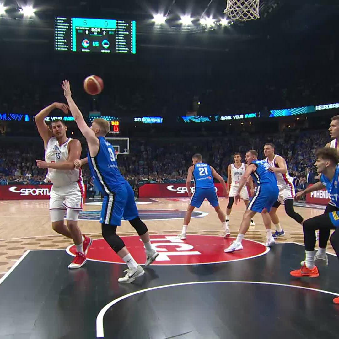 NIKOLA JOKIĆ ARE YOU JOKING 🤯🤯🤯 Just minutes into Serbia's Eurobasket opener!
