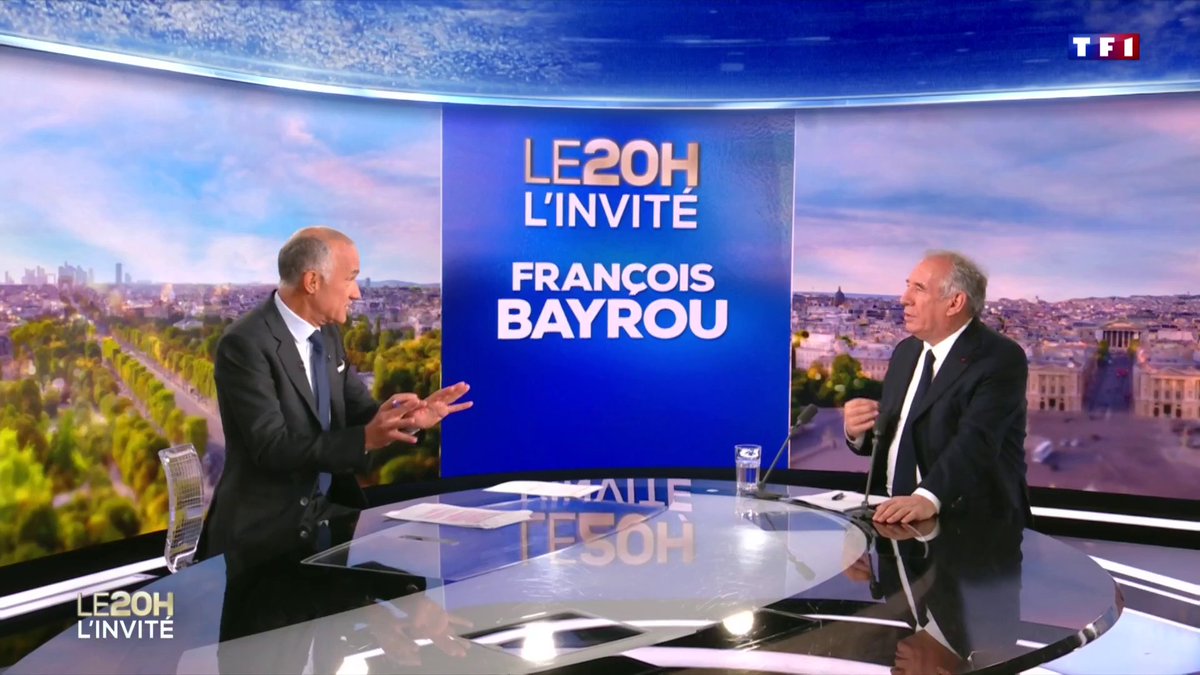 🇫🇷 Gilles Bouleau à François Bayrou : "Pourquoi n’avez-vous pas appelé les chefs de parti d’opposition avant pour venir vous voir à Matignon ?" François Bayrou : "Parce qu’ils étaient en vacances".