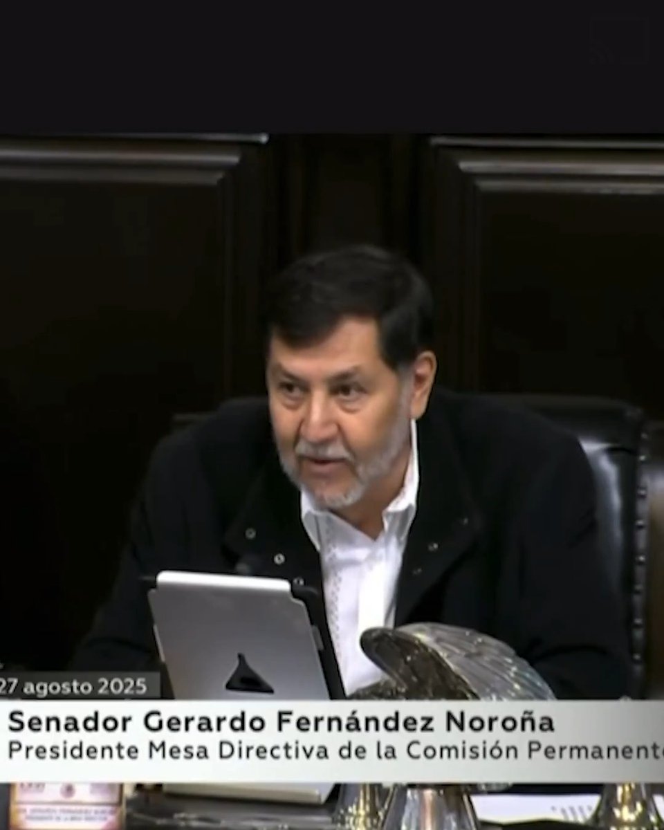 ▶️ El presidente de la Mesa Directiva, Fernández Noroña, dio lectura a un pronunciamiento por el que se rechaza categóricamente toda intervención o injerencia militar, de cualquier ejército extranjero en nuestra patria.