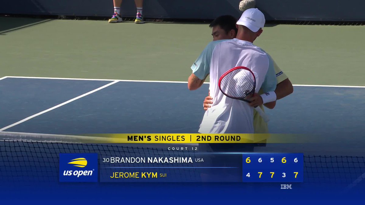 Hopp Schwiiz! 🇨🇭 Jerome Kym gets the biggest win of his career in a match tiebreak over No.30 seed Nakashima.