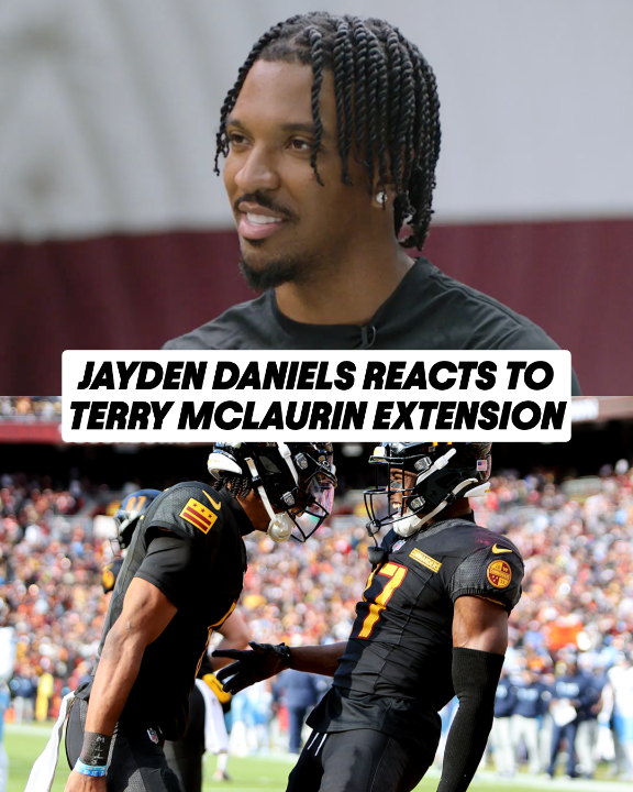 TRENDING: #Commanders quarterback Jayden Daniels' interview with Taylor Rooks has gone viral on social media. Someone is not happy… 💀💀💀
