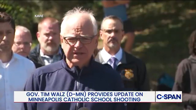 Minnesota Governor Tim Walz: "Keep us in your thoughts and prayers, but also keep us in the thought for actions. Keep us in the ideas that we can work together...we are unified as a community."