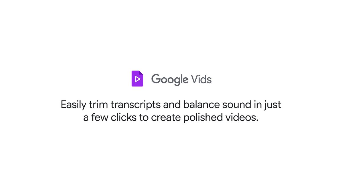 Save time on tedious editing: Google Vids now cleans up recordings with automatic transcript trim that cuts filler words & pauses in one click. Try it today at