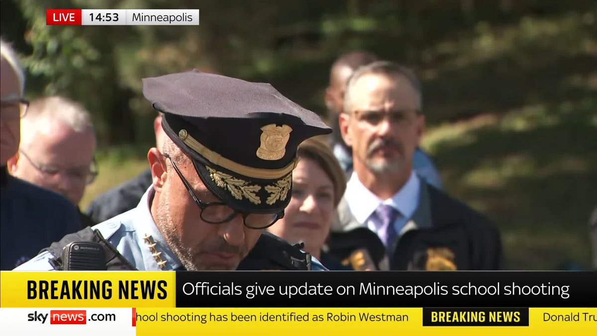 Minneapolis police confirm there was 19 victims from the school shooting. Two children were shot and pronounced deceased at the scene. 14 children between the ages of six and 15 were injured by gunfire. 3 adults were also injured 📺 Sky 501