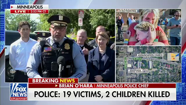 POLICE CHIEF: "The coward that shot these victims took his own life in the rear of the Church." "We are also aware of a manifesto that the shooter had timed to be release on YouTube."