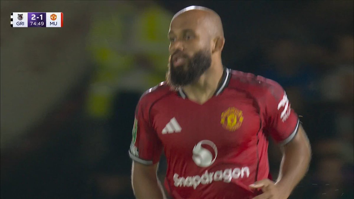 Bryan Mbeumo scores Manchester United's first goal of the season! 🔴