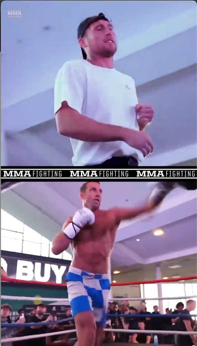 Darren Till and Luke Rockhold put on a show at the Misfits Boxing 22 open workouts in Manchester