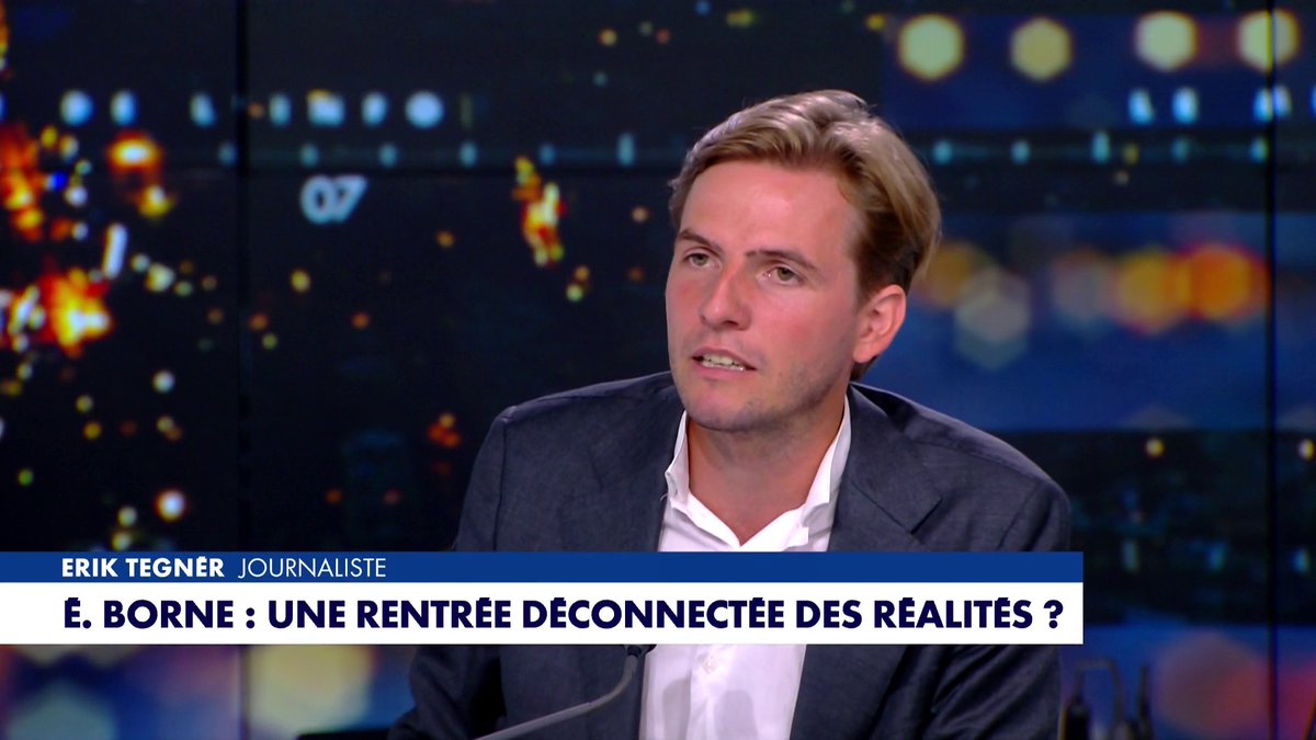 Erik Tegnér : «La perte d'autorité, c'est de la faute de nombreux profs en France qui se sont battus aujourd'hui pour faire de nouvelles règles. [...] Quelle est l'image que vous donnez à vos enfants de 10 si une des premières choses que vous faites dans l'année c'est grève ?»