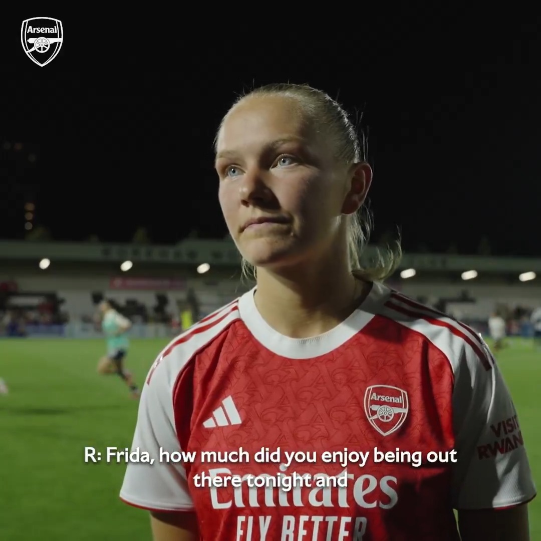 💬 “It’s easy to play with these players!” Frida Maanum reflects on scoring two goals in the final friendly of pre-season 👇