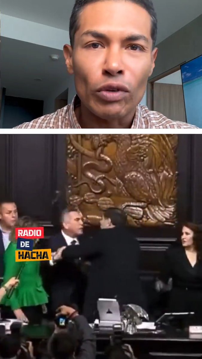 #URGENTE 🚨 ALITO MORENO GOLPEA A NOROÑA 🚨 Al finalizar la sesión de la Comisión Permanente en Xiconténcatl, el presidente del PRI Alejandro Moreno se acercó a golpear Fernández Noroña porque no le dio el uso de la voz. ¿Crees Alito que debería ser expulsado por lo que hizo?
