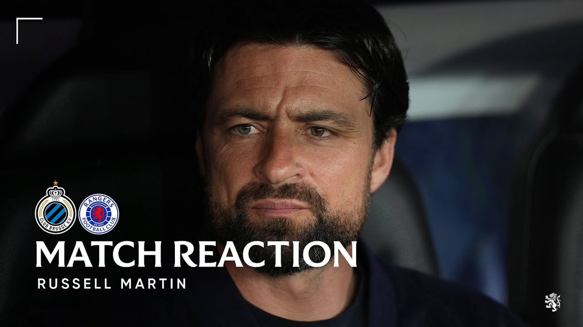 Russell Martin spoke to RangersTV after tonight’s match against Club Brugge.
