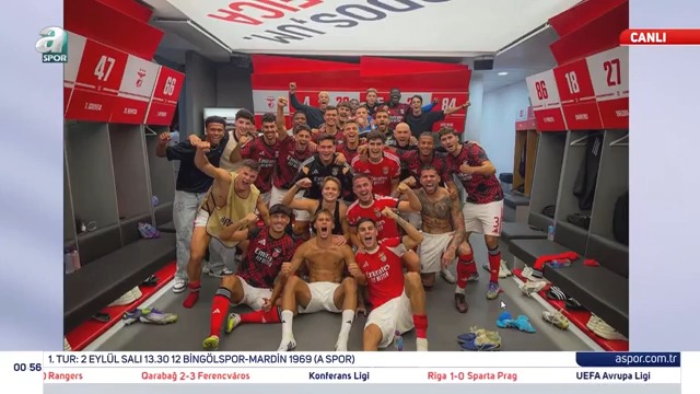 💥 Kerem Aktürkoğlu, Benfica'nın galibiyet pozunda yer almadı.